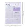 Notebook Daily Planner Daily Planner de doble bobina para hacer una lista de tareas portátil para cita diario diario de diario F19E