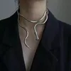 En tant que colliers de chaîne de serpents de créateur d'origine pour femmes hommes Ins Fashion Vintage Choker Collier Cool Party Bijoux Dropshipping YMN115