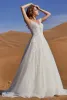 COCOMELODY 2024 Vestidos de novia V Cuello Apliques Bohemio Bohemio Vestidos nupciales Hollow Back Sweet Train A-Line Wedding Vestido de vestidos de novia