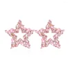 Dangle Earrings Fashion Luxury Rhinestone Pentagram Wholesale