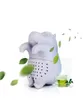 FDA Silicone Cute Hippo Shaped Tea Infuser Slicone Reusable Portable Tea Strainer Coffee Filter Empty Tea Bags Leaf Diffuser 20PCS8553647