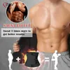 Correo de cintura para adelgazamiento Corsé para hombres Sauna Sauna Sweet Belly Timmer Cinturón Sports Compresión Body Shaper Girdle Fitness 240409