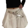 벨트 여성 핀 버클 버클 벨트 미적 금속 나비 티 허리 밴드 청바지 허리는 십대 소녀 2000 년대 옷을 장식합니다.