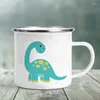 Tazze carine elefante stampato creativo tè tè tazza kawaii bevande dessert per la colazione tazza di latte manico a manico per bevande regali