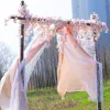 180 cm Fleurs artificielles Cherry Blossom Sakura Garland Wedding Arch Garden Tell LED LUCES HOME PARNE PART
