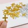 Party Decoration 15g Church Communion Wedding Confetti Cross Bible Table Sequin Scatter Baby Shower Birthday Easter Pinata Filler Supplies