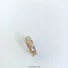 Bvlgaerri Band Designer anneaux Baojia Snake Bone Designer Ring Womens High Edition V Gold Diamond Natural White Fritillaria 18K Rose Advanced Volyle