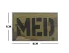 Многоцветный инфракрасный Ir Med Medic Medical Patch Camo CP EMS EMT военный тактический крюк светятся в темном значке Applique