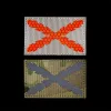 Spanien Burgund Cross Flagge Patches Taktische Moral Militärabzeichen Spanische Empire Flagge Armband Applikation Emblem für Mütze Uniform Hut