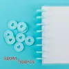 Spines 100pcs Colourful High Quality 35mm Plastic Binding Discs Notebook Binder Ring Disc Button Planner Binder DIY Scrapbook Accessory