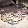 Cartr Bracelet Nail Designer Bangles For Women and Men Kajia Eenvoudige gepersonaliseerde opening Titanium stalen roestvrijstalen niet -vervagende hoogwaardige hand sieraden