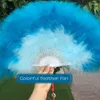 Decorative Figurines Christmas Decoration Feather Fan Upgrade Party Dancing Hand Classical Nostalgia Cheongsam Catwalk Gradient