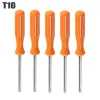 5pcs mini torx отвертка Set T6 Solid T8 T10 Полая безопасность OpenN Tool In Tool Security Инструменты для восстановления ремонта