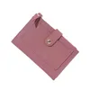 New Womens Wallet Short Wallet Womens Summer Thin Cute Simple Solid Color Student Zero Wallet Female Crowd Design