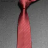 Neck Ties New 8CM Black Grey Tie Groom Wedding Tie Oblique Stripe Suit Accessories Hand TieQ
