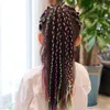 Accessoires de cheveux 30pcs Filles colorées Braids Corde Stands pour africain 90cm queue de cheval DIY Style