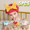 5pcs Hair Sèche-cheveux Capuchis de bains à séchage rapide Cuch à arc mignon Boucheur de douche super absorbant Cap de douche accessoires de salle de bain