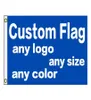 Niestandardowy baner flagi nadruku 3x5 stóp z logo projektowym dla DIY DIY Flagi DHL Shiping6780610