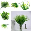 Fleurs décoratives plantes artificielles fausse feuilles feuillage buisson herbe perse pour le bureau à domicile décoration de jardin plastique simulé