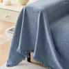 Крышка стулья с твердым цветом крышка для гостиной для гостиной бахроны одеяло для полотенца домашнее декор