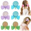 Cabelo de cabelo doce Clipe para meninas Lollipop Hairpins Rainbow Candy Barrettes Headwear Crianças Cabinetes acessórios de cabelo