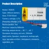 1-2pcs 702035 3,7 V 500mAh wiederaufladbare Lithiumpolymer-Batterie für MP3-MP4 GPS PSP Spielzeug Bluetooth Earphone Lautsprecher LED Leuchten