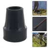 Schwere schwarze Krücke Rohrabdeckung Tipps Wanderboden Nicht-Schlupfstift Ferrule Gummi-Ende 19mm 22-mm-Zubehörpolster