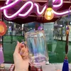 Mugs cup Creative oddess Super Capacity Laser Platin Colorful radient Transparent lass Tea Cup Cool Water Cup L49