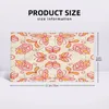 Towel Pastel Pink And Yellow Folk Art Floral Tulips Butterflies 40x70cm Face Wash Cloth Water-absorbent For Travelling Personalised