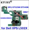 Moderkort 714WC 0714WC för Dell XPS L502X Laptop Motherboard DAGM6CMB8D0 MODERBOARD HM67 GPU GT525M/GT540M 100% Testarbete