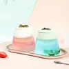 Vinglas med japansk stil Fuji Mountain Glass Cup värmebeständig vatten netto rött iskaffe 350 ml transparent specialdryckware