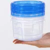 Botellas de almacenamiento Control de alimentos inferior Conjunto de 6 recipientes apilables a prueba de fugas Cajas de crisis transparentes con tapas para la cocina