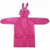 Creative Animal-Shaped Chilrens Raincoats Söt tecknad Student Poncho Baby Raincoat Fashion Simplicity Hushåll Rain Gear 240401