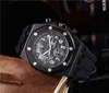 Top Originele Mens Luxe Casual Roestvrij staal mannen kijken Sport Waterdichte chronograaf F0km