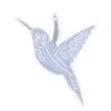 Hummingbird Ornement Resin Casting Silicone Moule femme Keychain Pendante décorative Moule de bijoux pour l'artisanat DIY