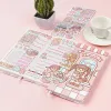 Planners A6 Cute Anime Cartoon Agenda Planner Notebooks for Girls Diary Weekly Monthly Planner Grid Paper School Supplies Mini Notepads