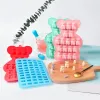 Rose Flower Love Heart Chocolate Silicone Mold Dinosaur/Bear/Alphanumeric Candy Ice Cube Jelly Baking Cake Cake Accessories