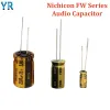 Capacitor eletrolítico da série Nichicon FW 6.3V 16V 25V 35V 50V 63V 100V Capacitor de áudio HiFi 22 47 100UF 220 330 470 1000 2200UF