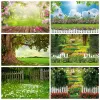 Spring Landscape Backdrops Flowers Forest Baby Shower Birthday Portrait Photographic Room Decor Background Photo Studio Props