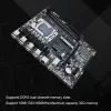 Motherboards LGA 1366 Gaming PC Mainboard Dual Channel X58 PC Motherboard DDR3 Memory Motherboard Kit Support E5640 32GB RAM USB 2.0 1600MHz