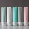 Garrafas de armazenamento 1/2/3pcs 80ml de estilo japonês engarrafamento de silicone Conjunto de viagens de xampu com garrafa de cosmética Squeeze