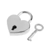 Ootdty Heart Shape Vintage Old Style Mini Archaize Padlocks Key Lock avec Key