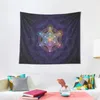 Arazzi Cube Metatron Merkabah Arazzo arredamento per esterni per la casa giapponese Decorazioni per la casa estetica