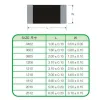 500pcs SMD Чип -керамический конденсатор MLCC 0603 1,6*0,8 мм 1 2,2 3,3 4,7 5,1 5,6 10 12 22 33 47 100 120 220 330 470 680 PF NF UF