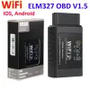 Best Elm 327 V1.5 WiFi OBD2 WiFi Scanner Auto ODB2 ELM327 V1.5 WiFi para Android/iOS OBD2 CARROIGE