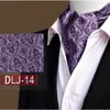 Mężczyźni Wysokiej jakości Paisley Floral Cravat Wide Ties Polka Dots Ascot Scarf BWTRS0114240409