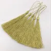 15st Gold Silk Silver Silk Tassel Pendant Smycken Gardinplagg Dekorativa tillbehör Key Bag Pendant Craft Tassels DIY