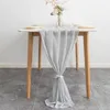 Bordduk Chiffon Runner för bröllop och födelsedagsfest Romantisk dekoration Boho Bridal Valentine's Day