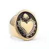 Fashion Crown Heart Rings For Men Women 14K Gold Silver/Gold Color Love Heart Ring Girls Jewelry Gift