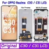 6.5 "Origineel voor Oppo Realme C30 LCD RMX3581 LCD Display Screen Touch Panel Digitizer voor Realme C31 LCD -frame RMX3501 Display